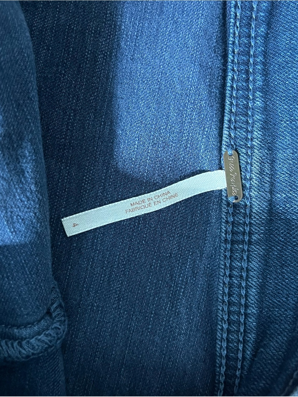 Free People Deniun Button-Front Denim Mini Skirt - Picture 2 of 3